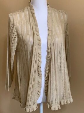 Joseph A. Open Front Cardigan Sweater NWT size M